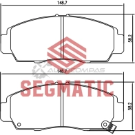 Тормозные колодки дисковые передние honda civic 1 8 2005-2012 honda stream 1 7 2001- honda civic 1 8 2012-