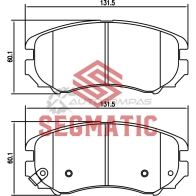 Тормозные колодки дисковые передние kia sportage 2 0 2008- hyundai tucson 2 0 2004-2010 hyundai elantra 1 6