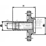 Ступица колеса ASHUKI 9QSMN Z 1420045098 4EVZY8 T611-06
