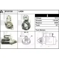 Стартер EDR ZTZSX 910132 U456E G Lada Kalina (1118) 1 Седан 1.6 90 л.с. 2004 – 2024