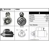 Стартер EDR 913130 03MLXB 1J3SC AF Ford Fiesta 4 (DX, JA, JB) Хэтчбек 1.8 D 60 л.с. 1995 – 2000