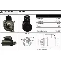 Стартер EDR ZJT7K 913477 L K9Z4 Bmw 3 (E46) 4 Купе 3.2 M3 343 л.с. 2000 – 2006