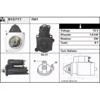 Стартер EDR 913717 KO9ZO PRH BR Mazda 323 (BJ) 6 Седан 2.0 DiTD 101 л.с. 2000 – 2002