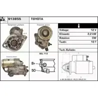 Стартер EDR 6N09U5I 913855 Toyota Land Cruiser Prado (J120) 3 Внедорожник 3.0 D 4D (KZJ12) 125 л.с. 2002 – 2009 B ACT9