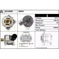 Генератор EDR Bmw 7 (E38) 3 Седан 2.8 728i x 193 л.с. 1995 – 2001 933998 LIN QTDE OIC4P