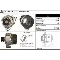 Генератор EDR HK WX4 934135 H963GW2 Mercedes Sprinter (903) 1 Кабина с шасси 2.3 308 D 82 л.с. 1996 – 2000