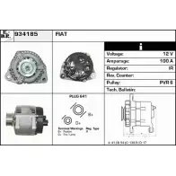 Генератор EDR DCM27Y V U9VYO2C Fiat Bravo (182) 1 Хэтчбек 2.0 HGT 20V (182AQ) 154 л.с. 1998 – 2001 934185