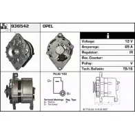 Генератор EDR 936542 Opel Astra (F) 1 Универсал 1.4 i (F08. C05) 60 л.с. 1991 – 1998 G TDU0WR 833ZPUL