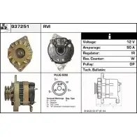 Генератор EDR R79YVT 937251 Volkswagen Jetta 6 (A6, 162, AV3) Седан 1.6 TDI 105 л.с. 2010 – 2014 XC6 65