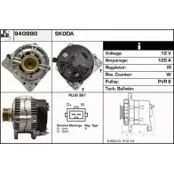 Генератор EDR U8YY5N1 940990 Audi A3 (8L) 1 1996 – 2003 5LY YF7J