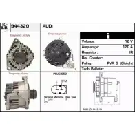 Генератор EDR Audi A6 (C5) 2 Универсал O6 SZW NXXBB 944320