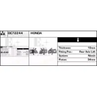 Тормозной суппорт EDR Honda Prelude 4 (BB1, 2, 3) 1991 – 1996 GG1UQ 4 DC72244 1XEKZ