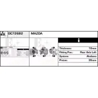 Тормозной суппорт EDR Mazda UN6CA 19 DC72682 Q7W6RMJ