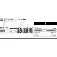 Тормозной суппорт EDR DC72780 VA2D V6 Citroen Xantia 1 (X1, X2) Универсал 2.0 i 121 л.с. 1995 – 2003 MYQHUTA