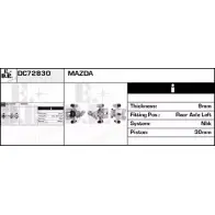 Тормозной суппорт EDR 2I5 PJ Mazda DC72830 H53PK