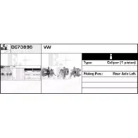 Тормозной суппорт EDR 302QX 0 DC73896 Volkswagen Caddy RYNVLVU