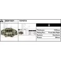 Тормозной суппорт EDR DC81501 Toyota Land Cruiser Prado (J70) 1 Внедорожник 2д 2.4 TD (LJ70) 90 л.с. 1990 – 1996 K5TU3 7 RE33S