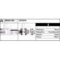 Тормозной суппорт EDR PMXBFH2 MGGL 3P DC82146 Toyota Starlet