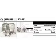 Тормозной суппорт EDR DC83000 45D0FAL Citroen C3 1 (FC, PF1) Хэтчбек 1.6 16V HDi 109 л.с. 2005 – 2025 J646 IO