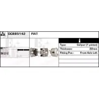 Тормозной суппорт EDR Fiat Punto DC885142 SAMDNPM FWUK Q