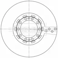 Тормозной диск BORG & BECK CZ0GNZ PL GS0ZX BBD32645 1420184615