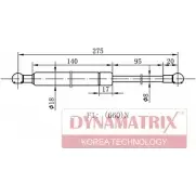 Амортизатор багажника, упор задней двери DYNAMATRIX 1420413715 4SD4 ZW9 2TRJH DGS1396BS