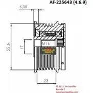 Обгонная муфта генератора AINDE TZZ EX AF225643 YYM4S 1420423095