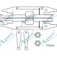 Система тяг и рычагов, тормозная система APEC BRAKING 5D 0XL 1420429063 ADB3019 JLAE9