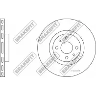 Тормозной диск APEC BRAKING 47 MK4 Fiat Stilo (192) 1 Универсал 1.9 JTD 80 л.с. 2003 – 2008 DK6195 E1KTGB9