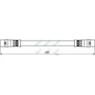 Тормозной шланг APEC BRAKING HOS3894 Audi A4 (B5) 1 Седан 2.7 S4 Quattro 265 л.с. 1997 – 2001 ZES E05 32NU4