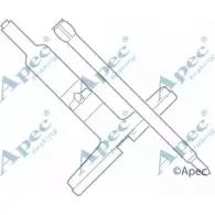 Комплектующие, тормозные колодки APEC BRAKING 04F4 9O Mercedes CLC-Class KIT1001 6ZSUD