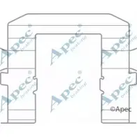 Комплектующие, тормозные колодки APEC BRAKING 1420429552 HRJA 9V 1OY18HK KIT1074