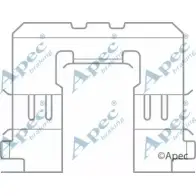 Комплектующие, тормозные колодки APEC BRAKING OSH2W KIT1081 Nissan Patrol (Y61) 5 1997 – 2016 X TZ3A8