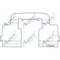 Комплектующие, тормозные колодки APEC BRAKING XNTK0 8 25I2 Citroen Jumpy 2 (VF7) Минивэн 2.0 HDi 125 128 л.с. 2011 – наст. время KIT1106