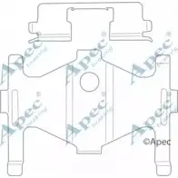 Комплектующие, тормозные колодки APEC BRAKING Hyundai Elantra (MD, UD, JK) 5 2010 – 2015 KIT1123 3H8ZT EORE OQV