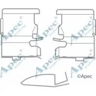 Комплектующие, тормозные колодки APEC BRAKING Mazda CX-7 (ER) 1 2006 – 2014 DN0OFN KIT1155 WJFL 2A