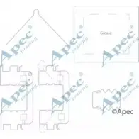 Комплектующие, тормозные колодки APEC BRAKING KIT1171 K9IFZG D7920 9 Honda Fit 3 (GG, GP, ZA) Хэтчбек 1.3 i 100 л.с. 2008 – 2024