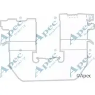 Комплектующие, тормозные колодки APEC BRAKING FFFB1 KIT1173 MNDW P8R Hyundai i40 (CW, VF) 1 Универсал 1.7 CRDi 141 л.с. 2015 – 2025