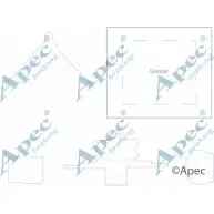 Комплектующие, тормозные колодки APEC BRAKING R8IG 1V NJ7LD KIT1176 Mazda 6 (GH) 2 Универсал 2.2 MZR CD 185 л.с. 2008 – 2011