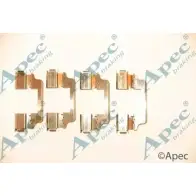 Комплектующие, тормозные колодки APEC BRAKING ZLG8S L9 Mercedes M-Class (W166) 3 Кроссовер 5.5 ML 63 AMG 4 matic (1674) 558 л.с. 2011 – 2015 KIT1233 IZ225Z