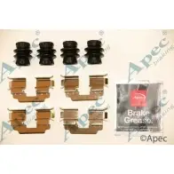 Комплектующие, тормозные колодки APEC BRAKING 1420429700 KIT1244 H 2Z07E6 3DCRO4X