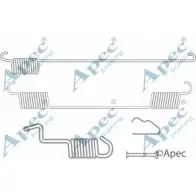Ремкомплект колодок APEC BRAKING Ford Fiesta 6 (CB1, CCN) Хэтчбек 1.6 Ti 120 л.с. 2008 – 2025 NP67 R PB124L KIT2038