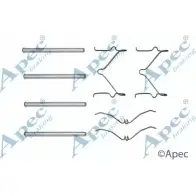 Комплектующие, тормозные колодки APEC BRAKING D 7DSXZ WHS44I6 1420429950 KIT415