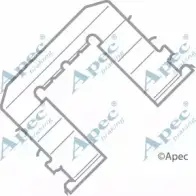 Комплектующие, тормозные колодки APEC BRAKING KIT430 4 7U1D K9OP8 1420429963