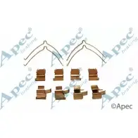Комплектующие, тормозные колодки APEC BRAKING Toyota Previa (XR10, XR20) 1 Минивэн 2.4 (TCR11. TCR10) 132 л.с. 1990 – 2000 PFQ YIYB 0RHTN KIT441