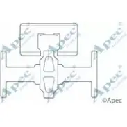 Комплектующие, тормозные колодки APEC BRAKING Honda Integra 3 (DВ, DC) 1993 – 2001 PPMMS 1 KIT532 3RCU8W