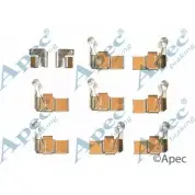 Комплектующие, тормозные колодки APEC BRAKING P A3WGPL 1420430028 KIT570 RUJFB37