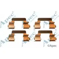 Комплектующие, тормозные колодки APEC BRAKING RBMUE B 98KT6 1420430035 KIT578