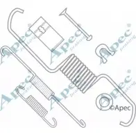 Ремкомплект колодок APEC BRAKING 22NRKQ T OFVUUCT KIT977 Honda HR-V 1 (GH) 1999 – 2006