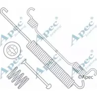 Ремкомплект колодок APEC BRAKING KIT985 OFJ AL Ford Transit 6 (FA) Фургон C7RCPBV